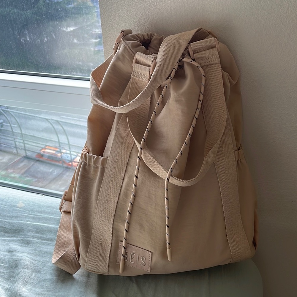 Beis sport tote beige